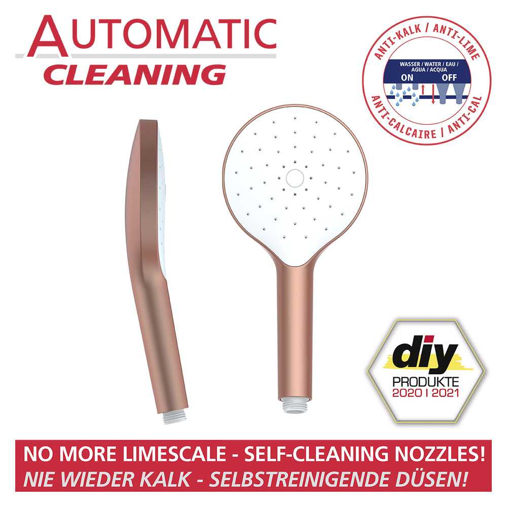24929100_duscjkopf-automati-cleaning-rose2 AUTOMATIC Cleaning rosé Duschkopf Ø12 cm