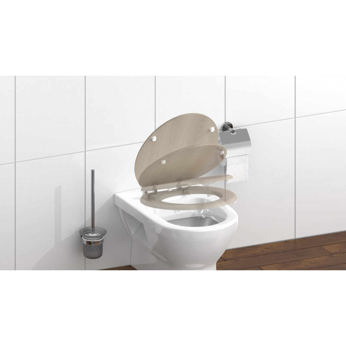 MODERN WOOD WC-Sitz mit Absenkautomatik
