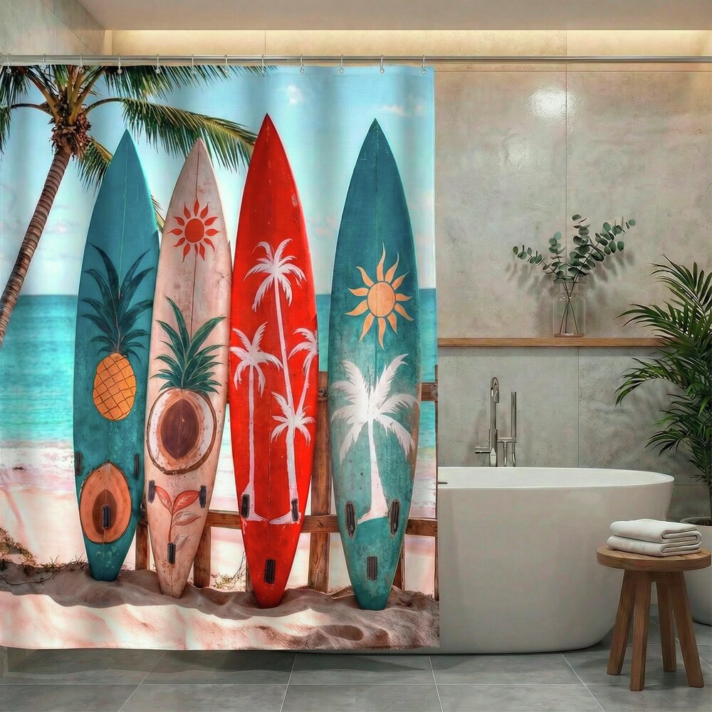 LOUROS Duschvorhang 180x200 cm, waschbar
