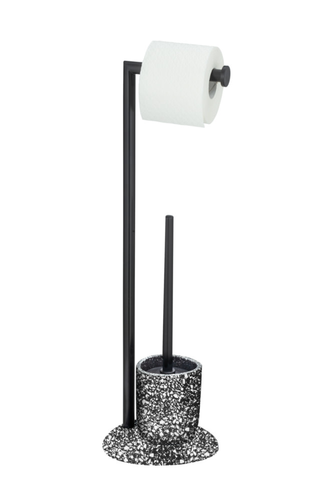 TERRAZZO schwarz Bürstengarnitur in Natursteinoptik