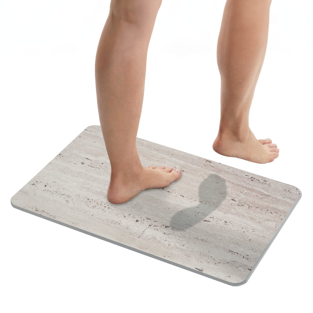 PUNA beige Badematte schnelltrocknend 60x39cm