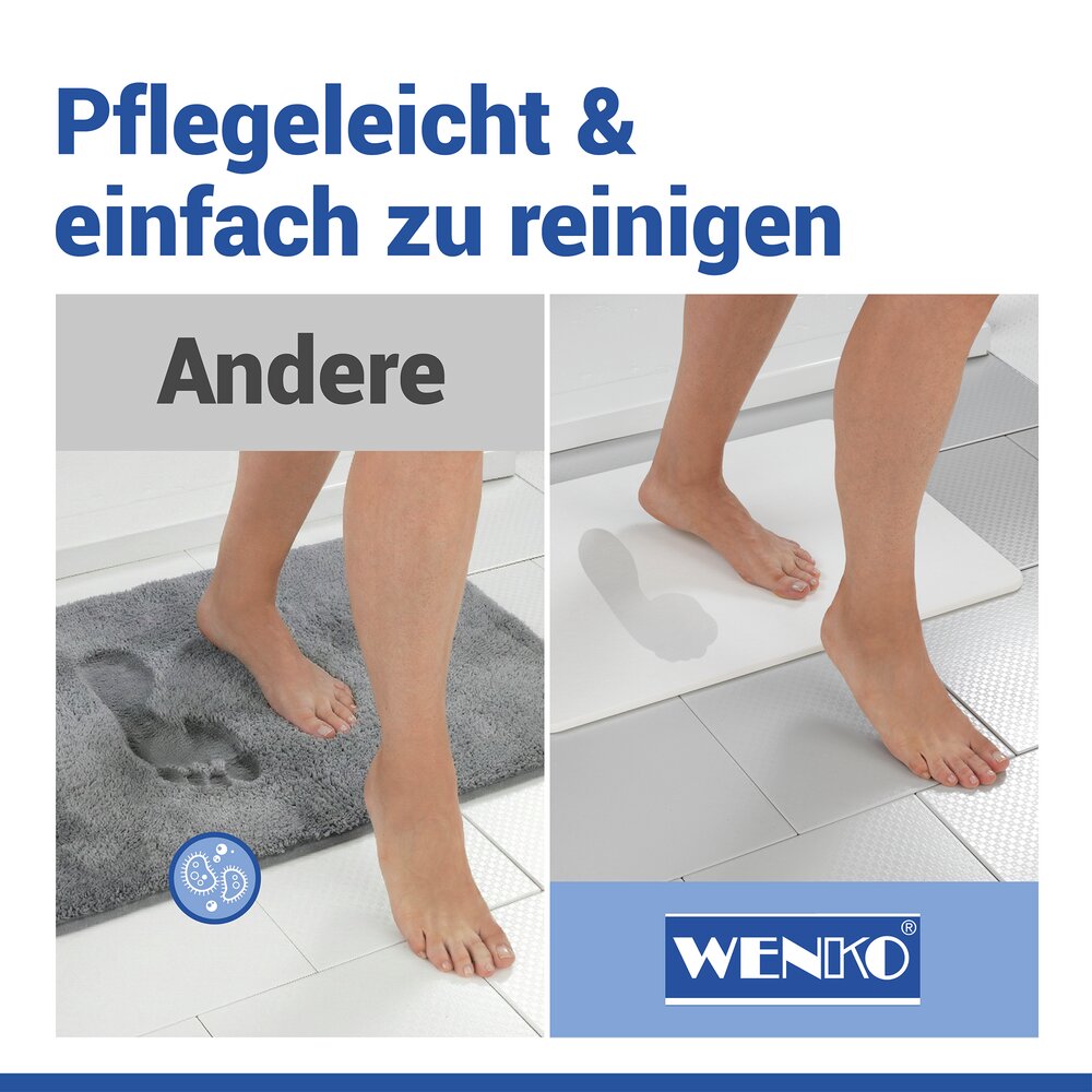 SIMI weiss Badematte schnelltrocknend 60x39cm