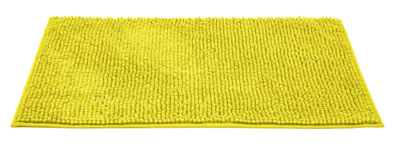 CHENILLE Gelb Badteppich, 50x80 cm, waschbar