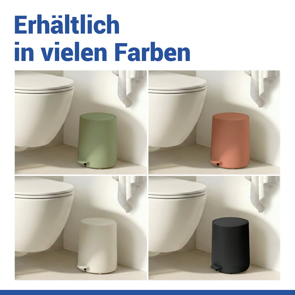 FABLO grün Treteimer mit Absenkautomatik, 5 Liter