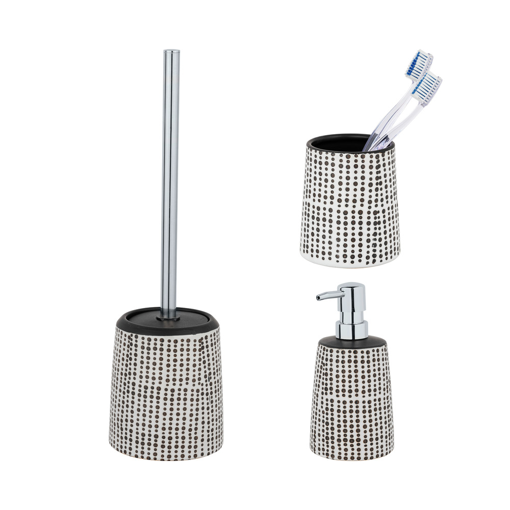 Keramik Bad-Accessoire Set Mod. BRENTO, 3-teilig