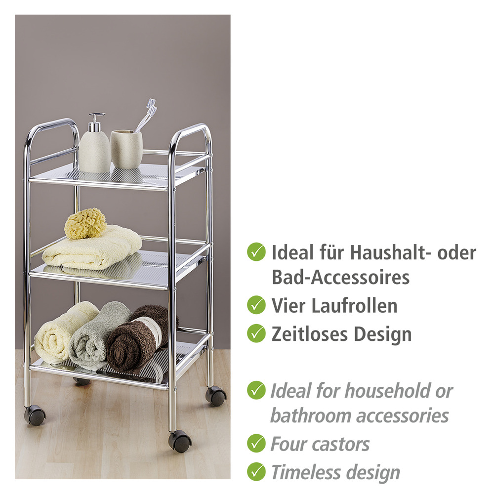 EXCLUSIV Rollwagen mit 3 Ablagen