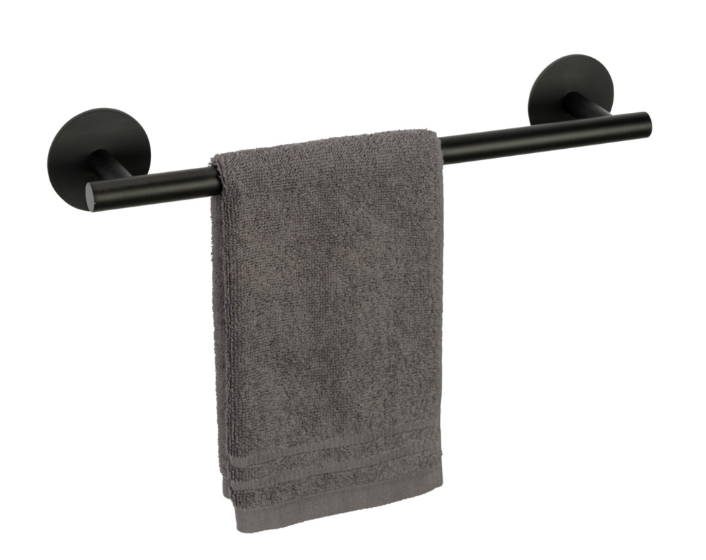 MELETO schwarz 40 cm Handtuchstange