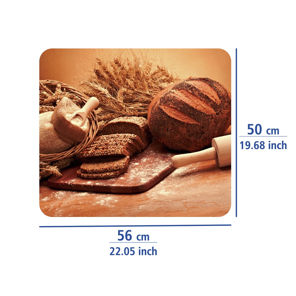 BROT Multiplatte 56x50 cm aus Glas