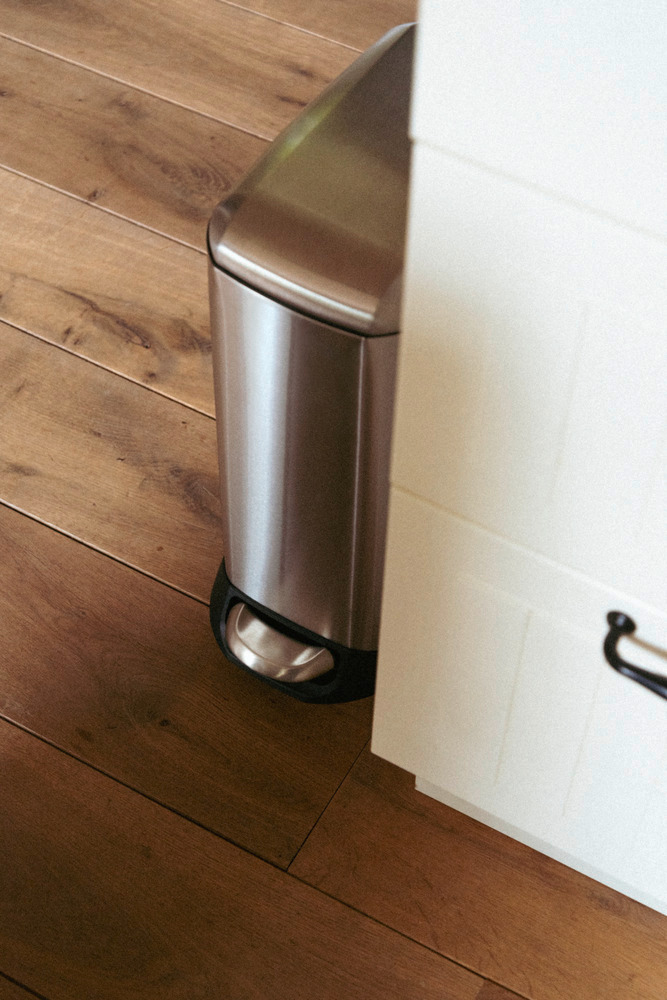 DESIGN silber Treteimer, 12 l, Edelstahl