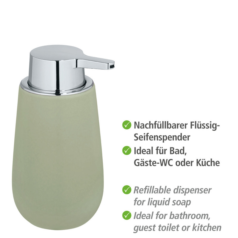 BADI lindgrün Seifen- spender 320 ml, Keramik