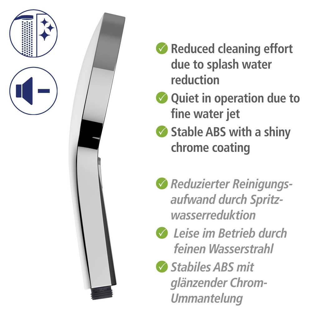 SOFTWATER chrom Brauseset mit 2 Duschköpfen