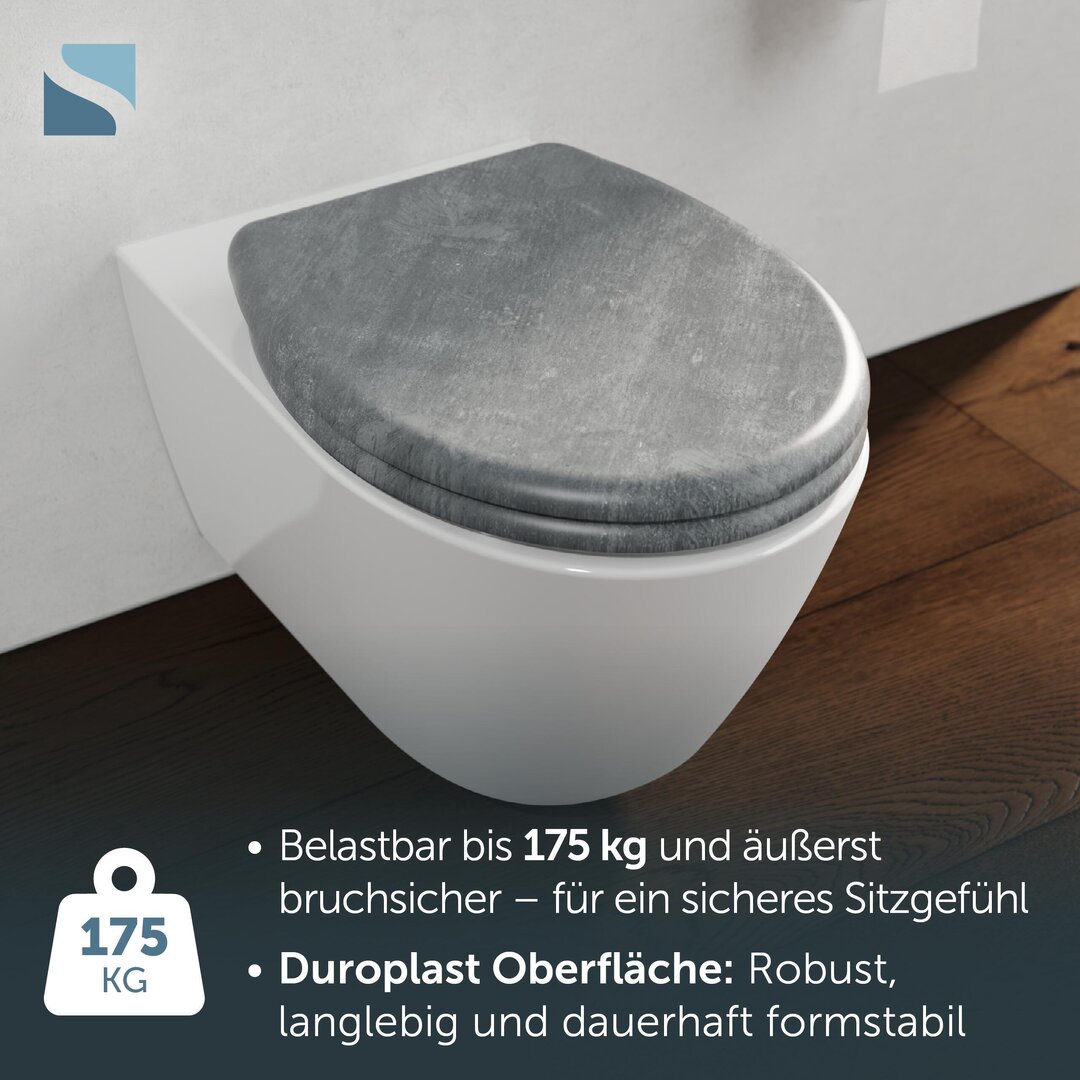 LIGHT CONCRETE WC-Sitz mit Absenkautomatik