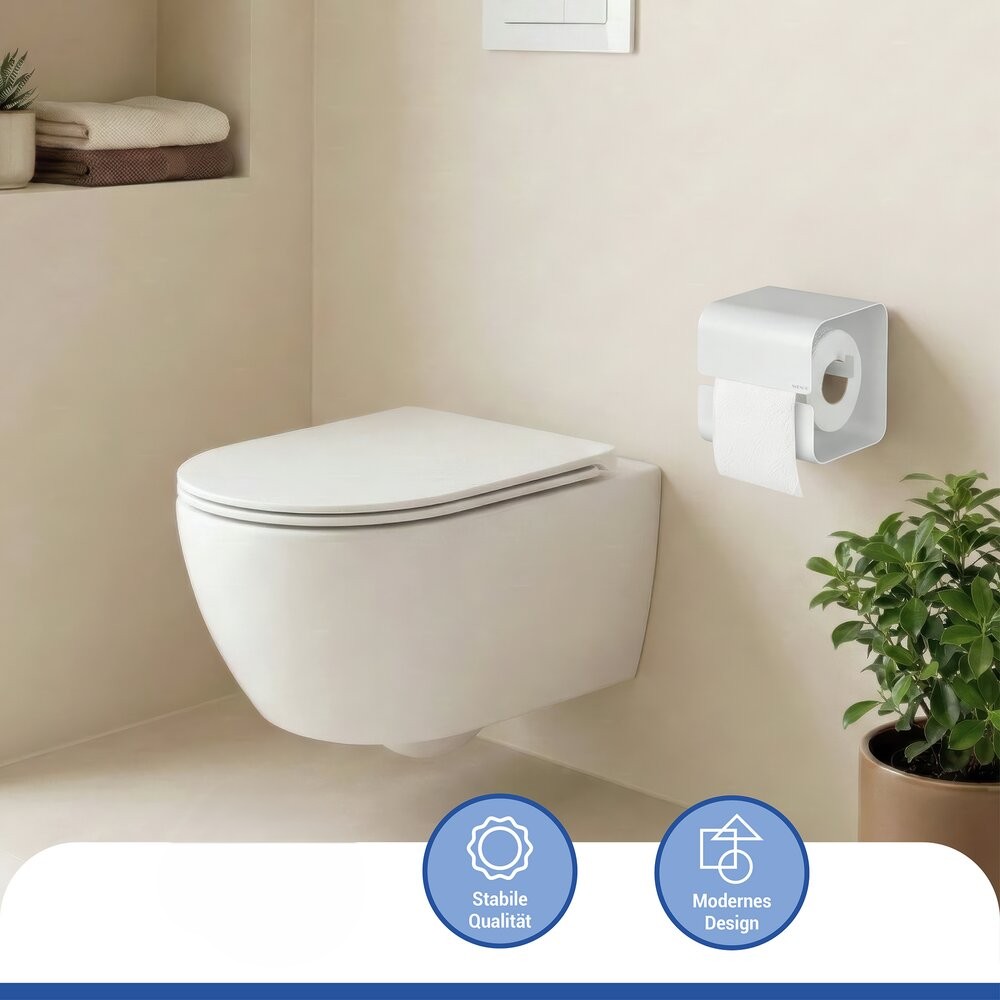LIZAN weiss Turbo-Loc® Toilettenpapierhalter