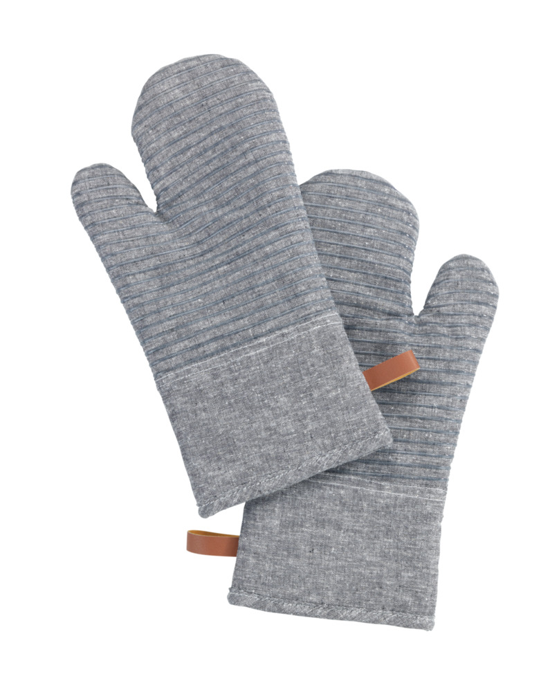 Topfhandschuhe Mod. Ada Stripes Grau