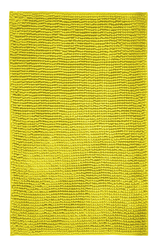 CHENILLE Gelb Badteppich, 50x80 cm, waschbar