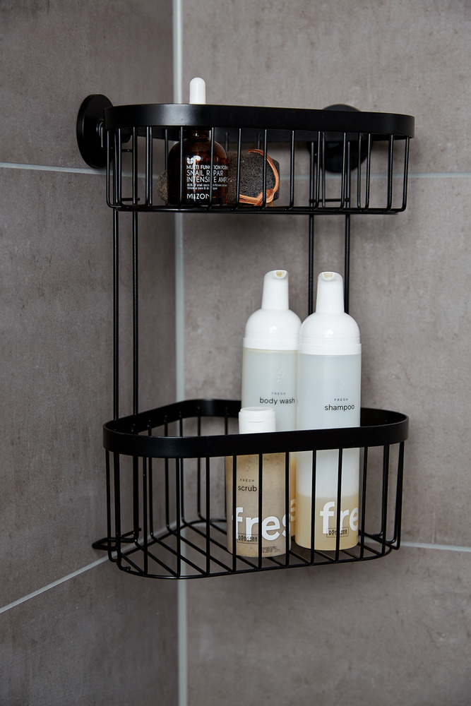 CLASSIC Plus Black Vacuum-Loc® Eckregal