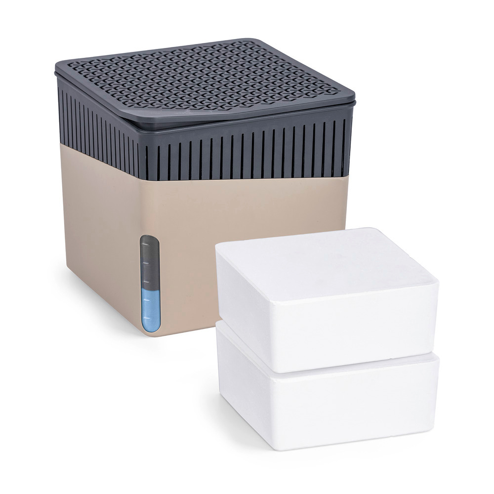 Raumentfeuchter Mod. Cube Beige 500 g mit Nachfüller