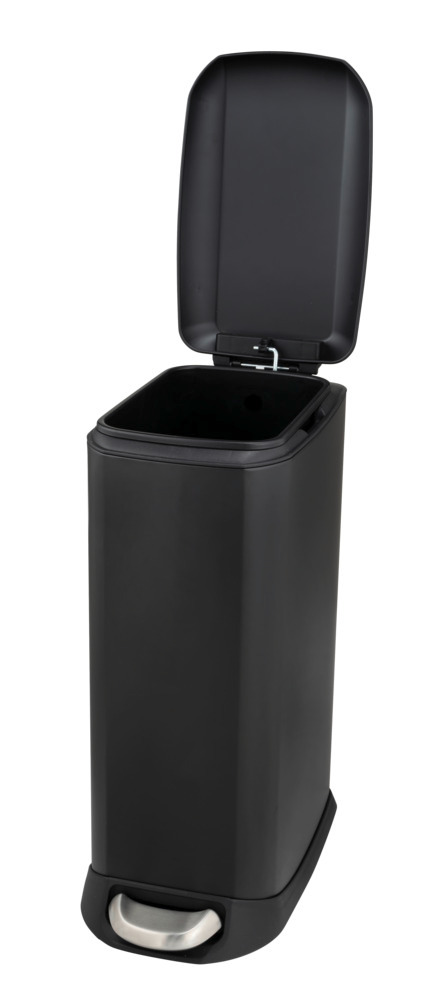 DESIGN schwarz Treteimer, 12 l, Easy Close