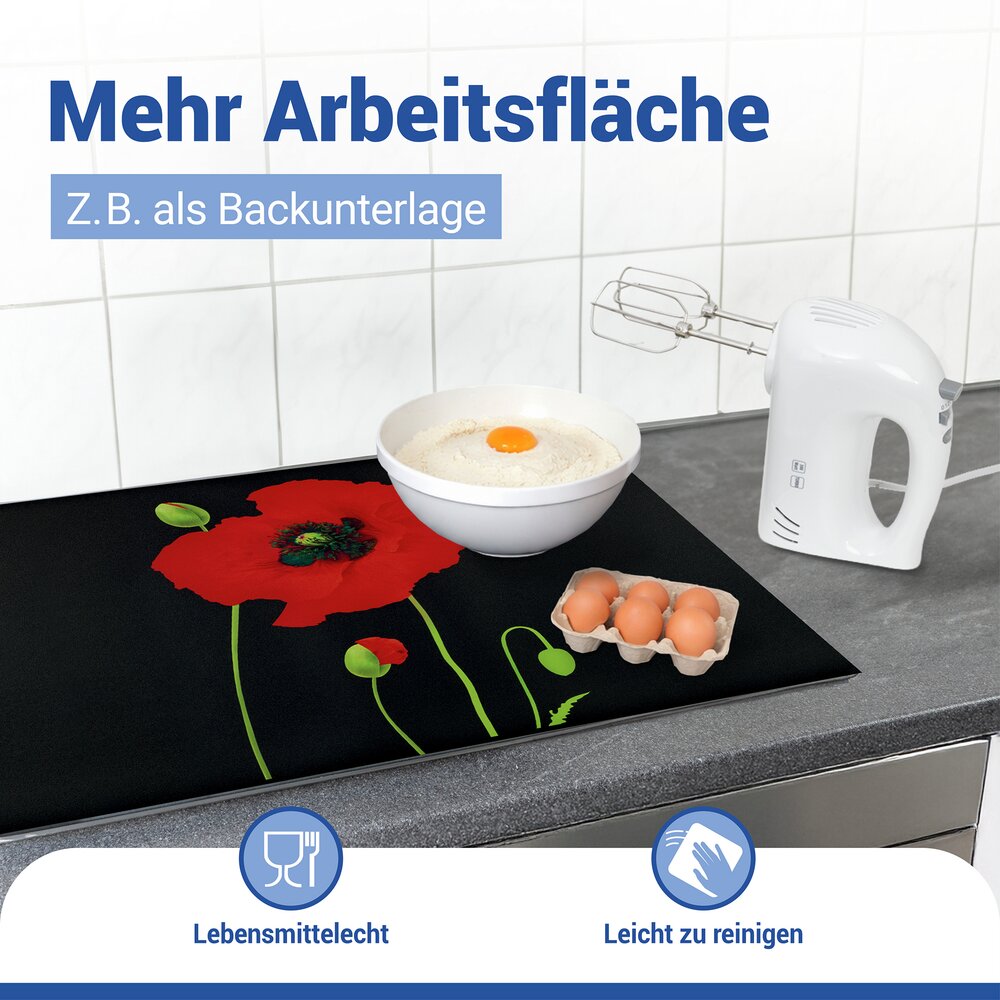 MOHN Herdabdeckmatte 60x52cm aus Kunststoff