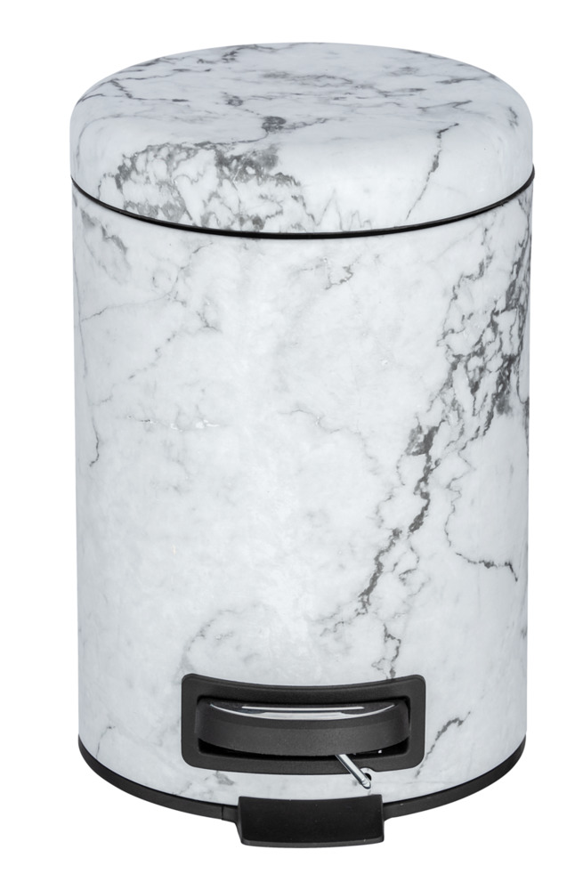 ONYX Treteimer 3 Liter, Marmor-Optik