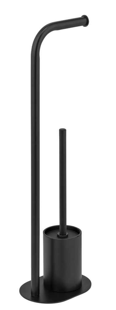 LEVANTE schwarz Stand WC-Garnitur aus Stahl