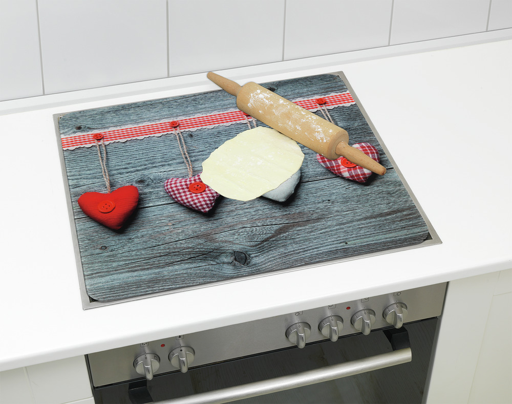 HERZEN Multiplatte 56x50 cm aus Glas