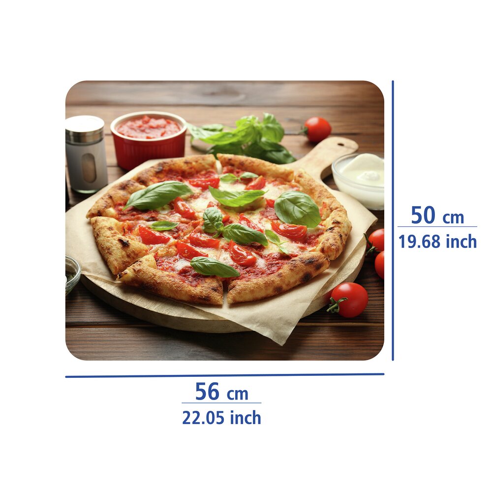 PIZZA Multiplatte 56x50 cm aus Glas