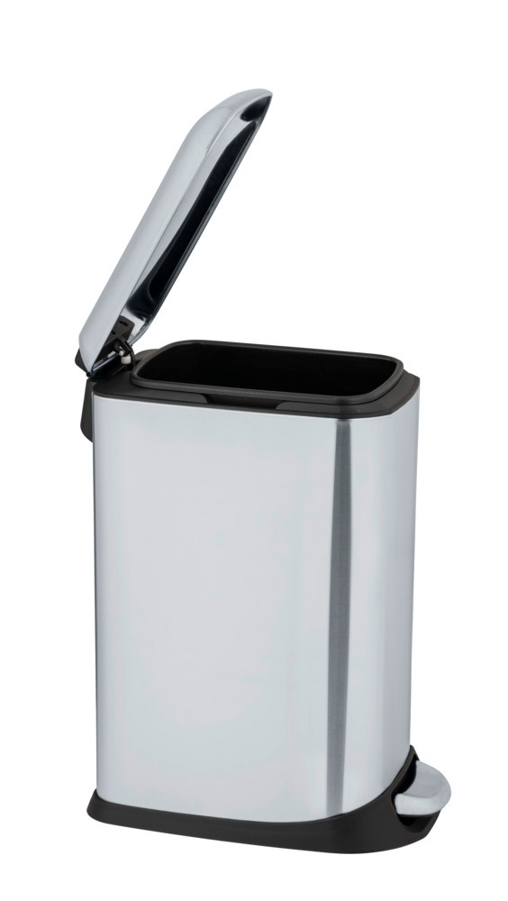 DESIGN silber Treteimer, 12 l, Edelstahl