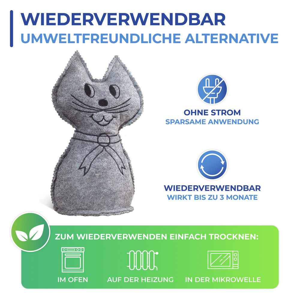  KATZE Raumentfeuchter 1000g, 2er Set