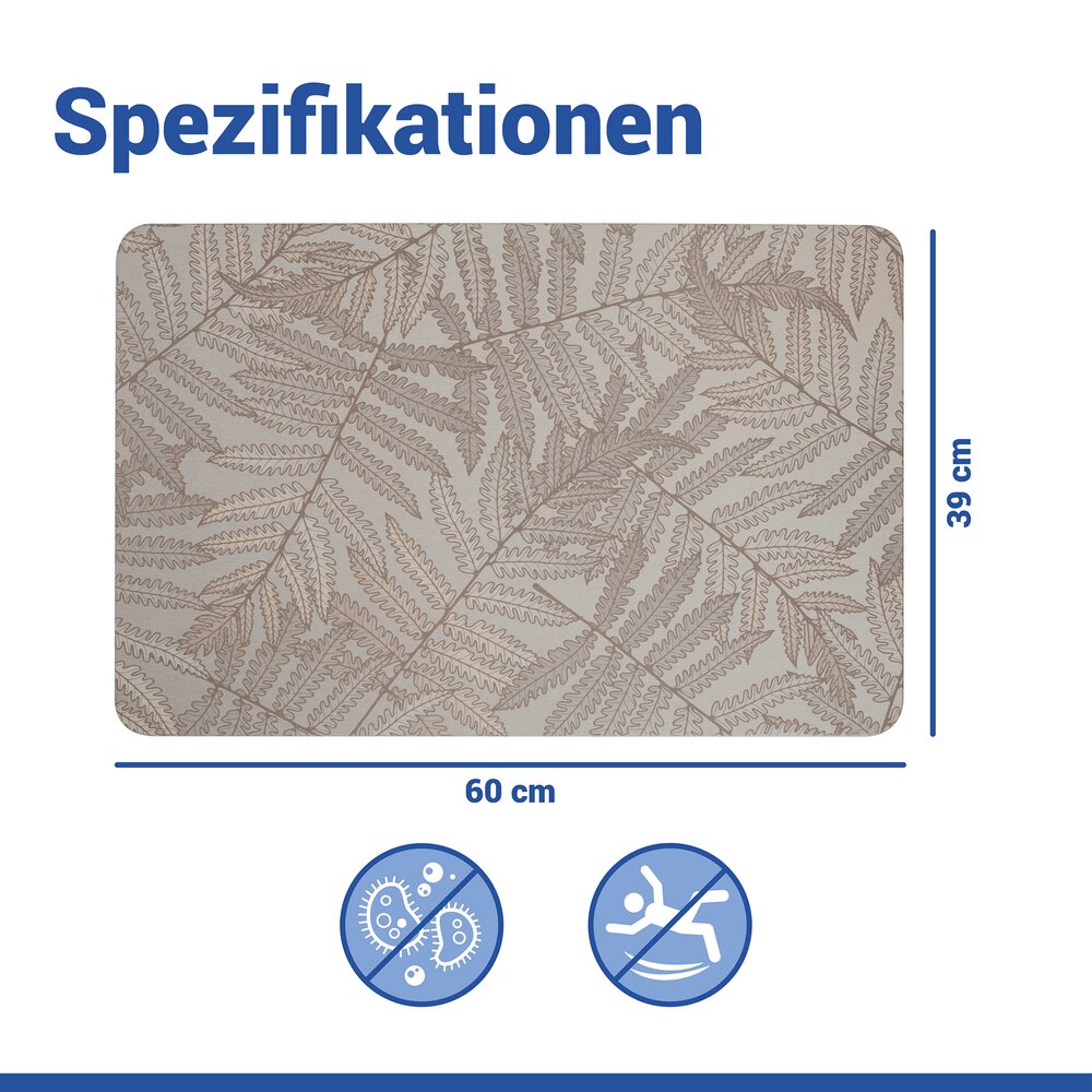 DAFNI Badematte schnelltrocknend 60x39cm