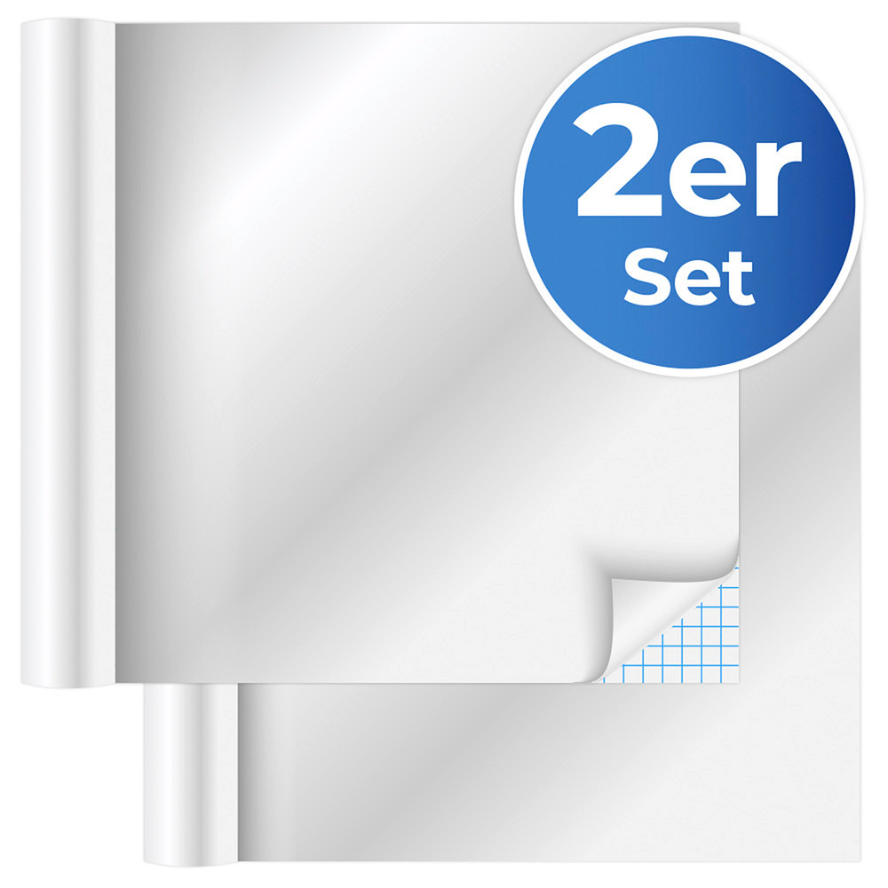 Spiegeleffekt-Folie 58x150cm, 2er-Set