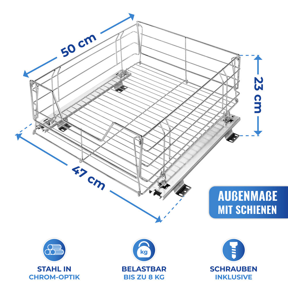 MAXI Schrankauszug aus Metall