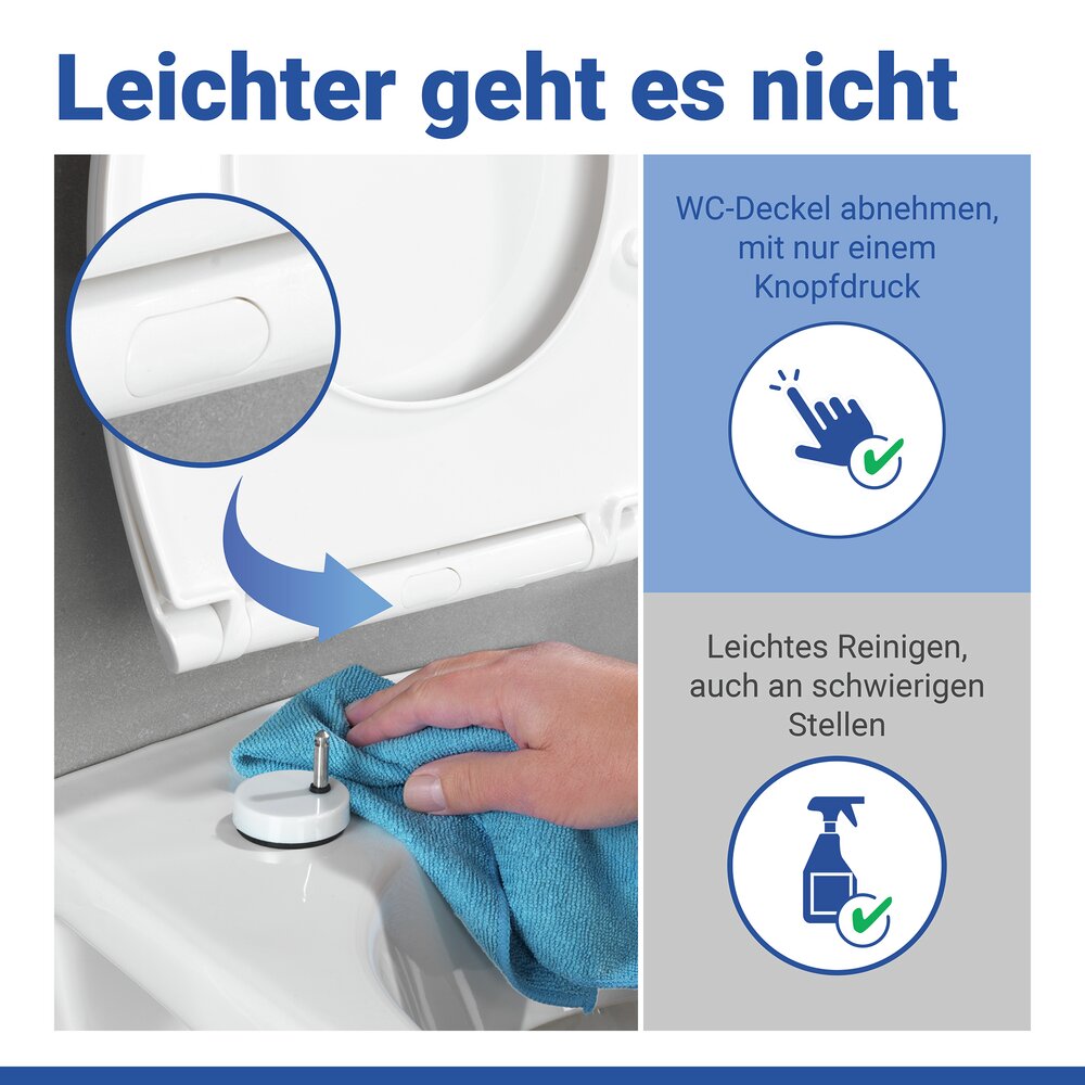 KOS weiss WC-Sitz nur 1200 g, belastbar bis 200 kg
