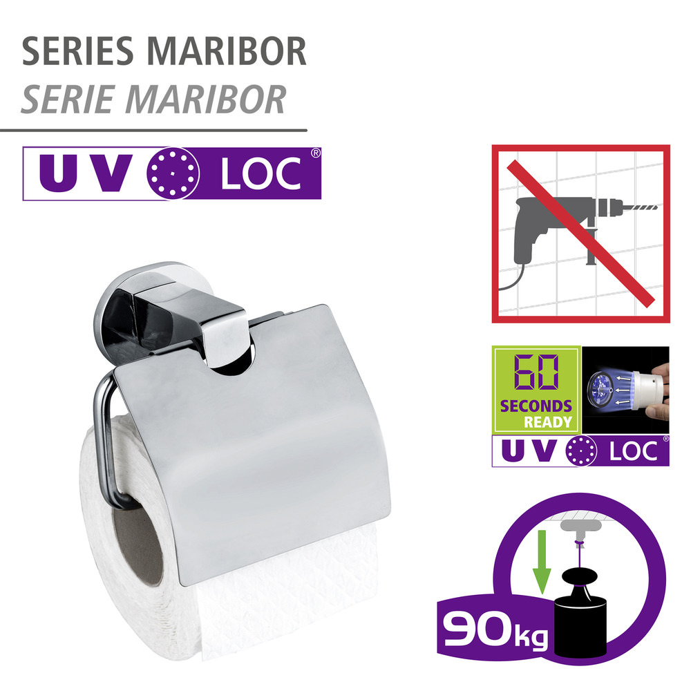 MARIBOR UV-Loc® Toilettenpapierhalter mit Deckel