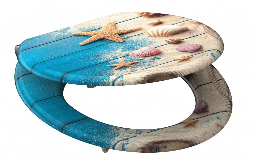 BEACH AND WOOD WC-Sitz mit MDF-Holzkern