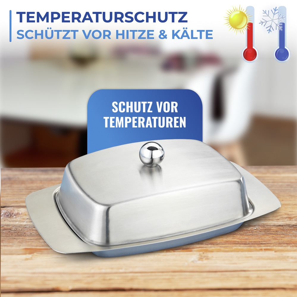 BUTTERDOSE aus Edelstahl BUTTERDOSE aus Edelstahl