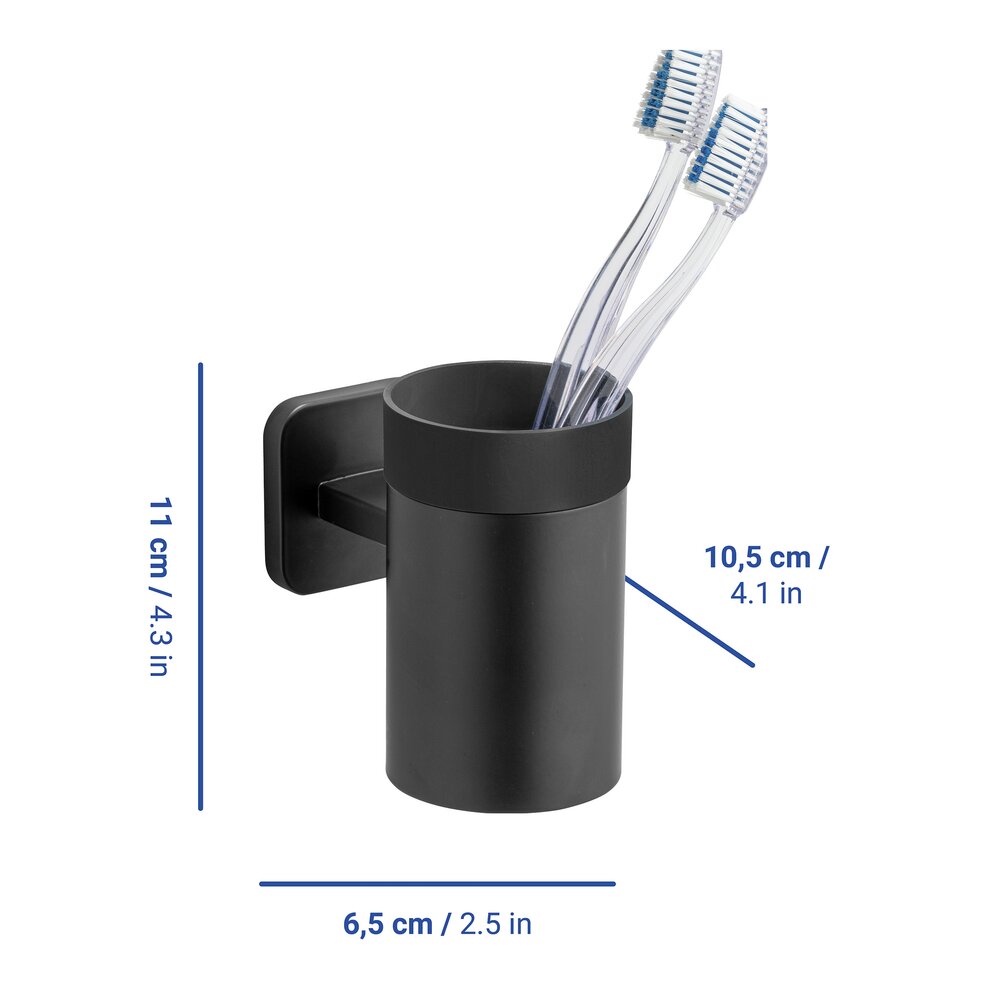 Uno PORTO black Turbo-Loc® Zahnputzbecherhalter