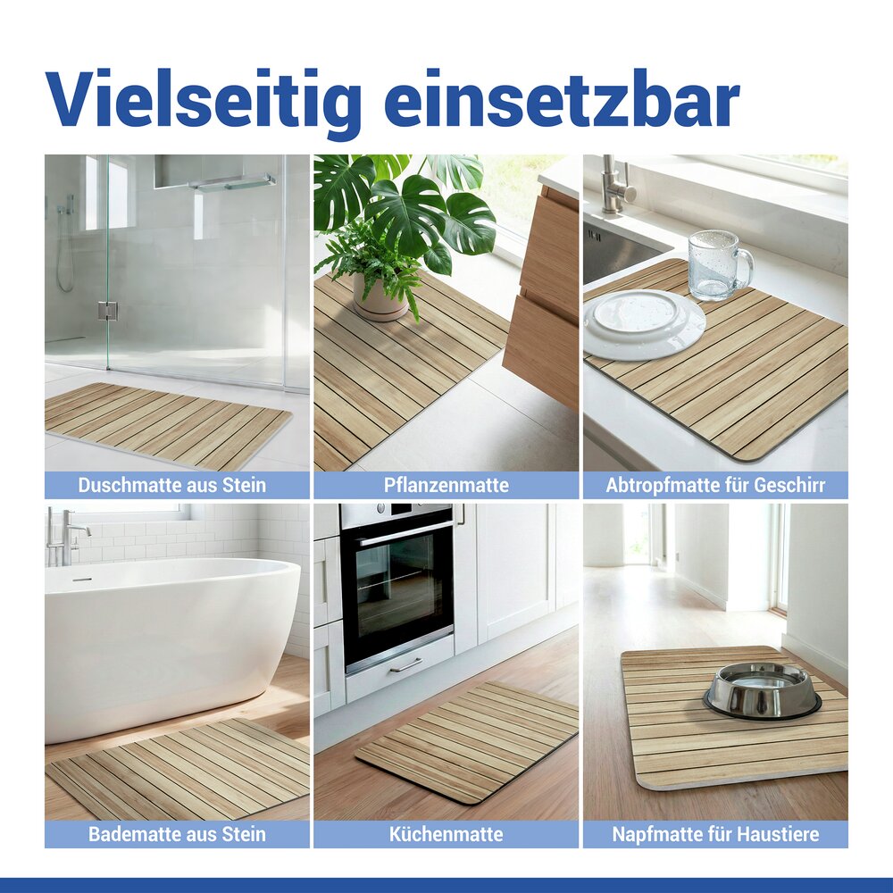 LEPIANA Badematte schnelltrocknend 80x50cm