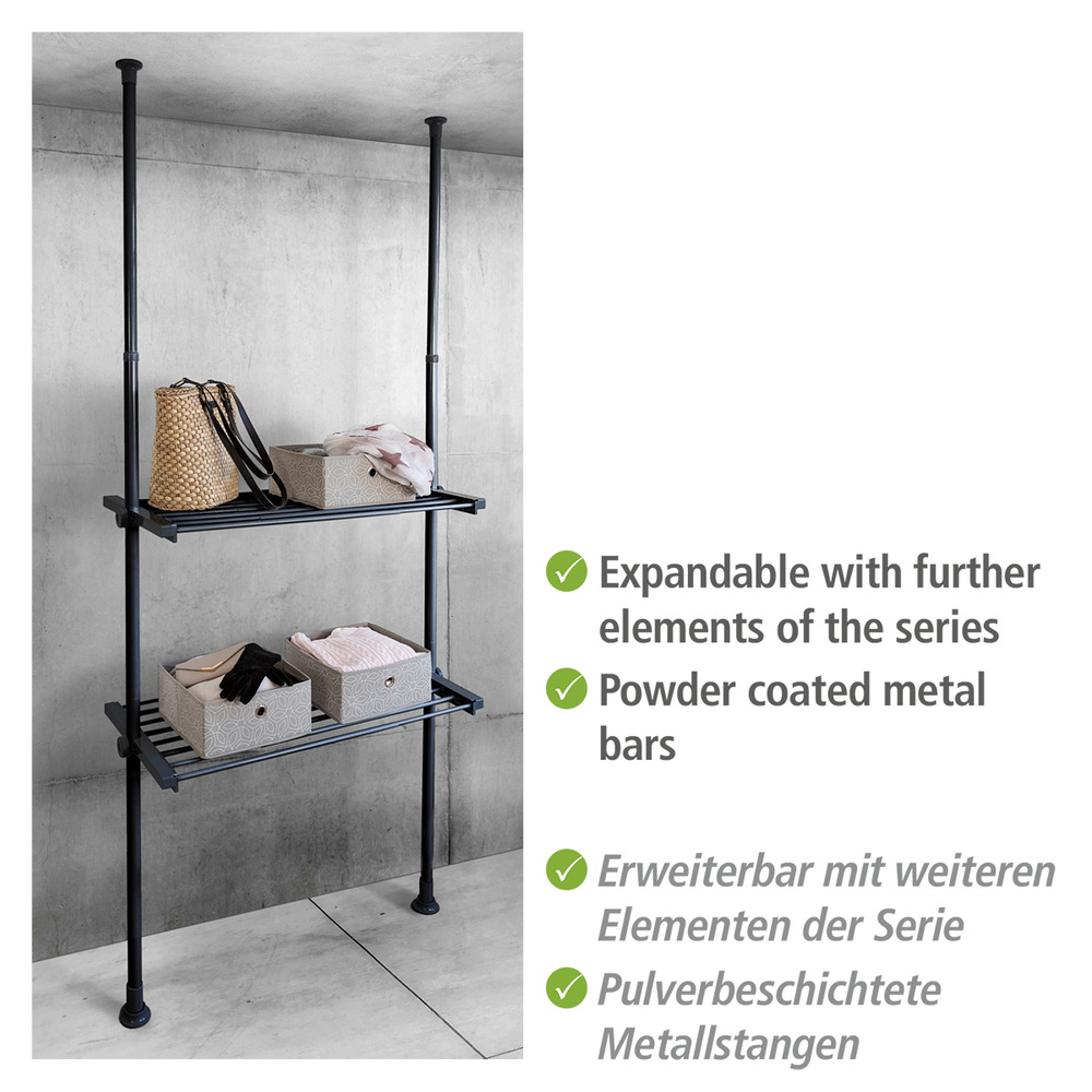 HERKULES Teleskop-System Regalboden schwarz 1 Stück