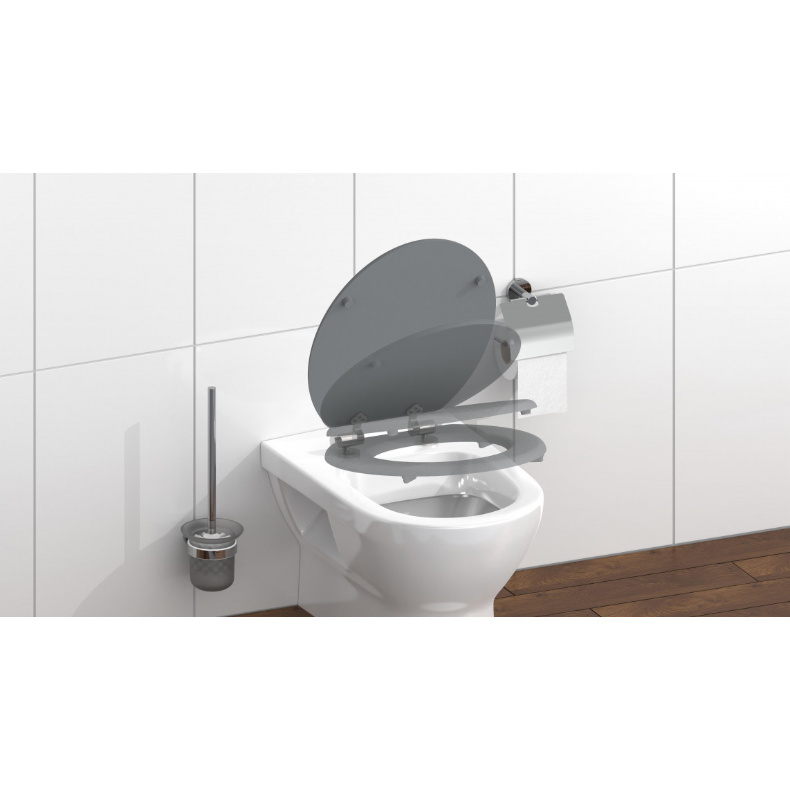 SPIRIT GREY WC-Sitz mit Absenkautomatik
