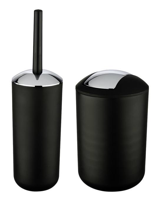 Bruchsicheres Badzubehör-Set BRASILin schwarz , 2-teilig