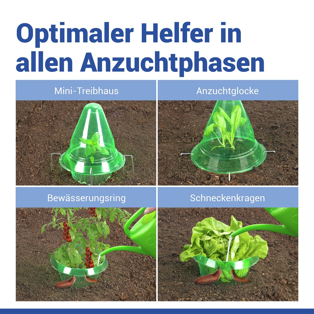 PFLANZENDOM Anzuchthilfe 3in1, 15-teilig