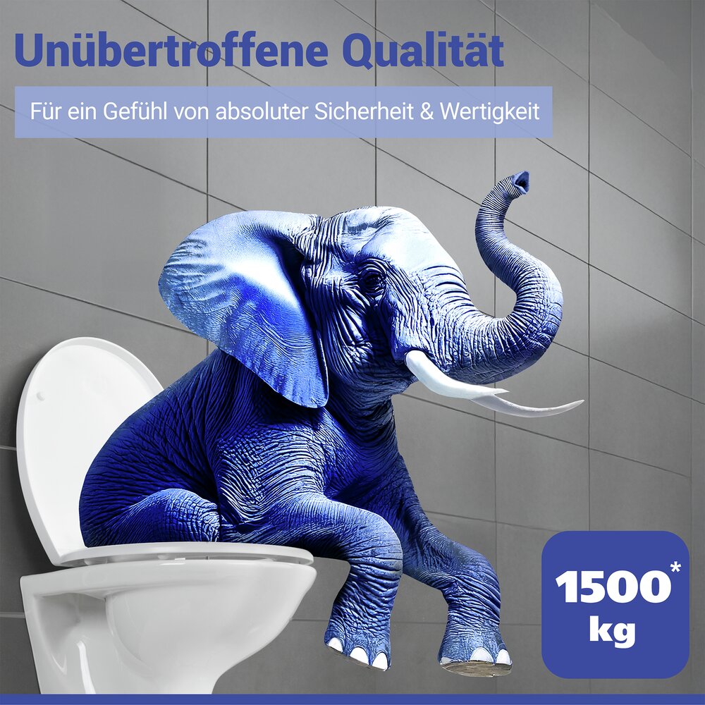 CREVADA WC-Sitz DuroUnbreakable® bis 1500 kg