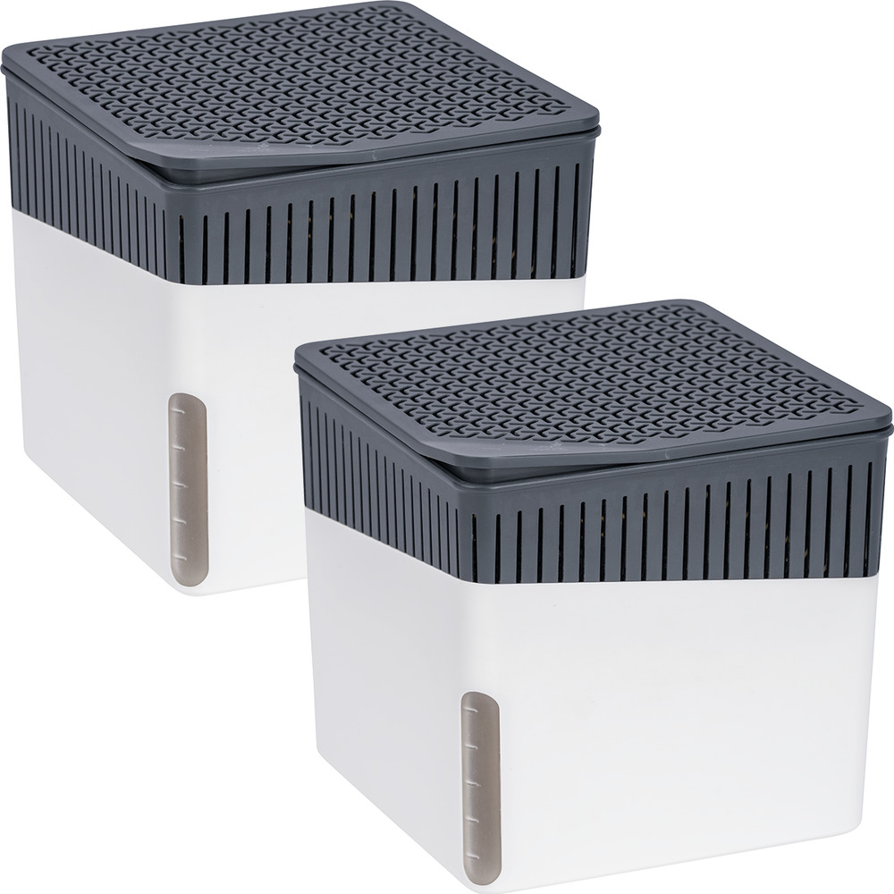 CUBE weiss Entfeuchter 1000g, 2er-Set