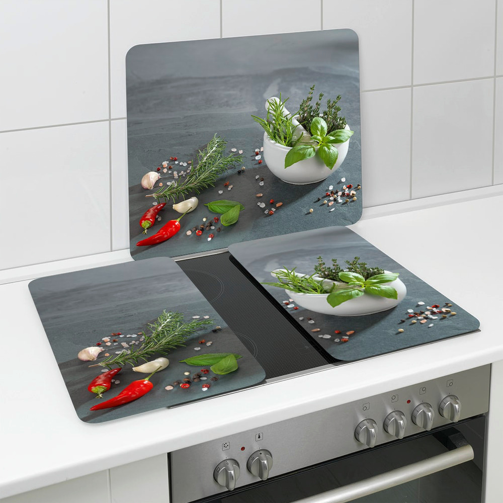 KRÄUTERKÜCHE Multiplatte 56x50 cm aus Glas