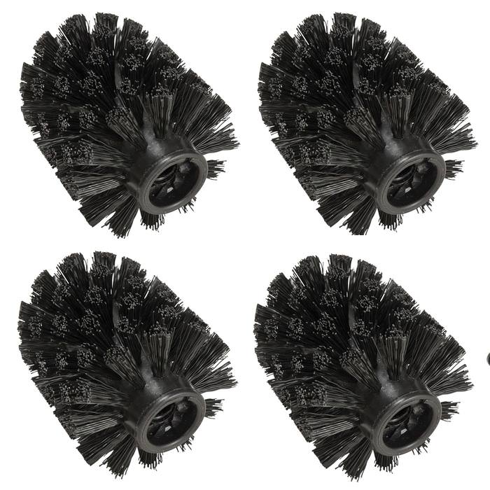 69181800_ersatzbuerste-schwarz1 Ersatzbürstenkopf für WC-Garnitur Ø 8,5 cm, 4er-Set