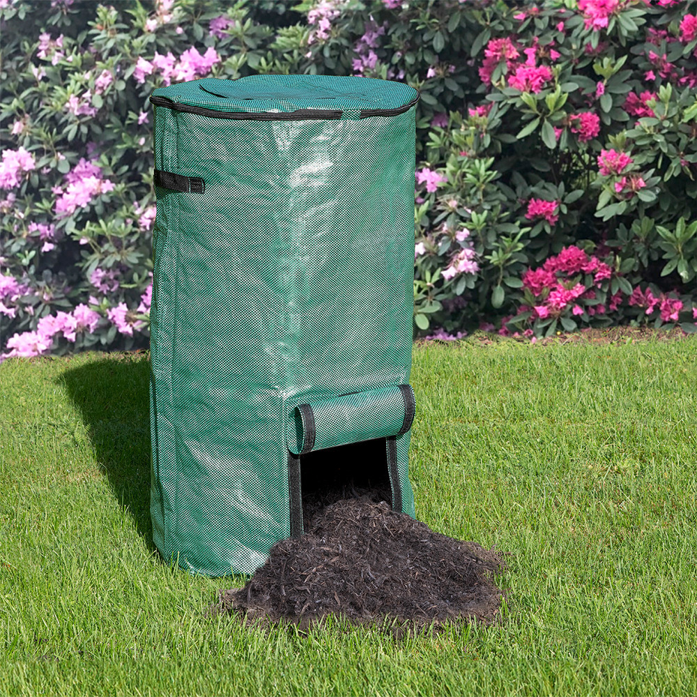 Komposter grün, faltbar, 125 Liter, 2er-Set