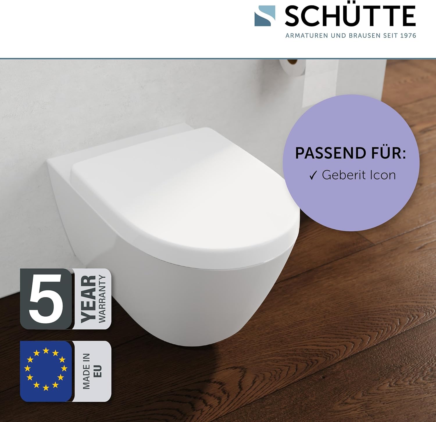 WHITE PRO 7 WC-Sitz für Gerberit Icon