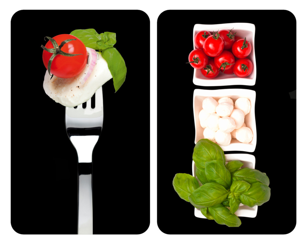 Herdabdeckplatte Universal Caprese 2er Set