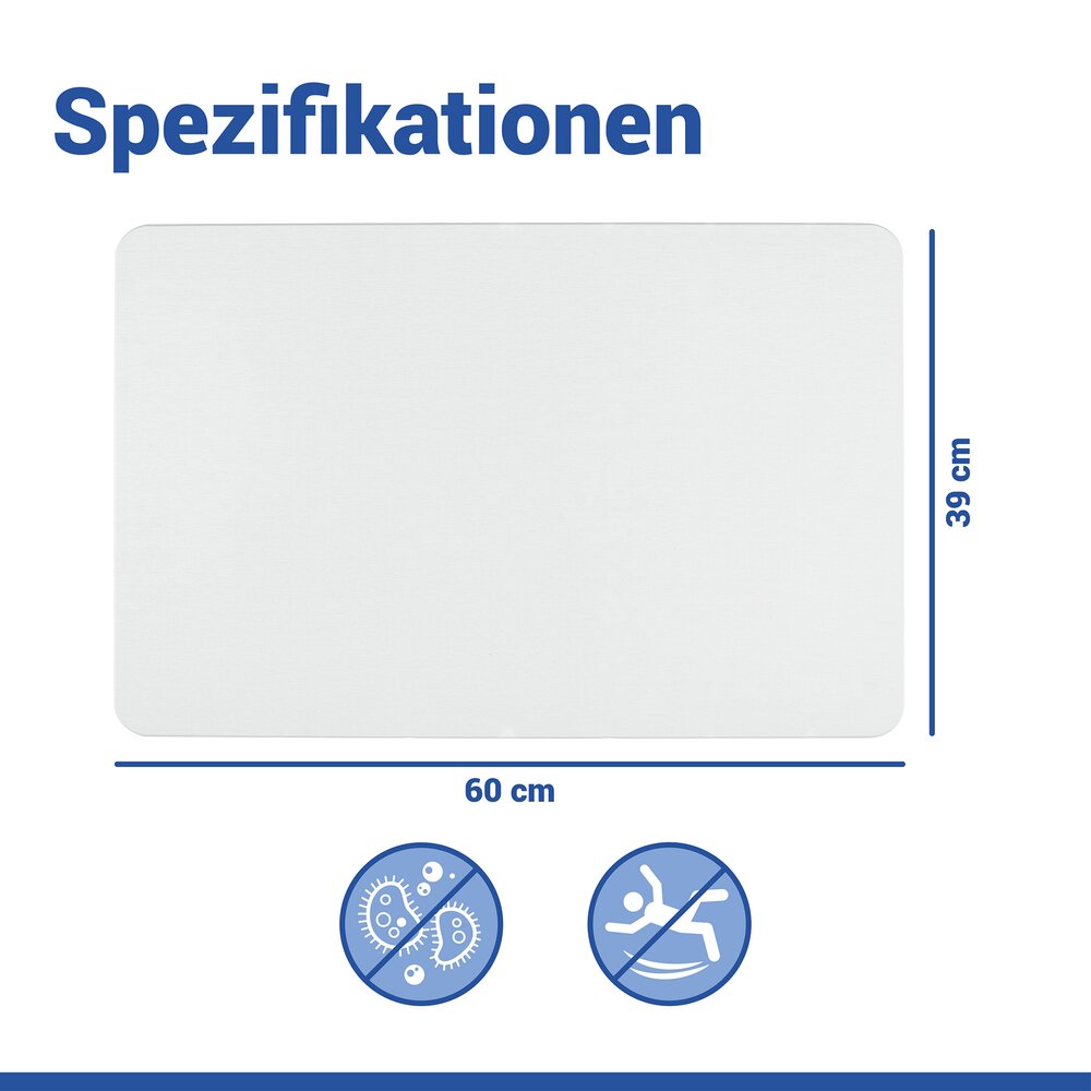SIMI weiss Badematte schnelltrocknend 60x39cm